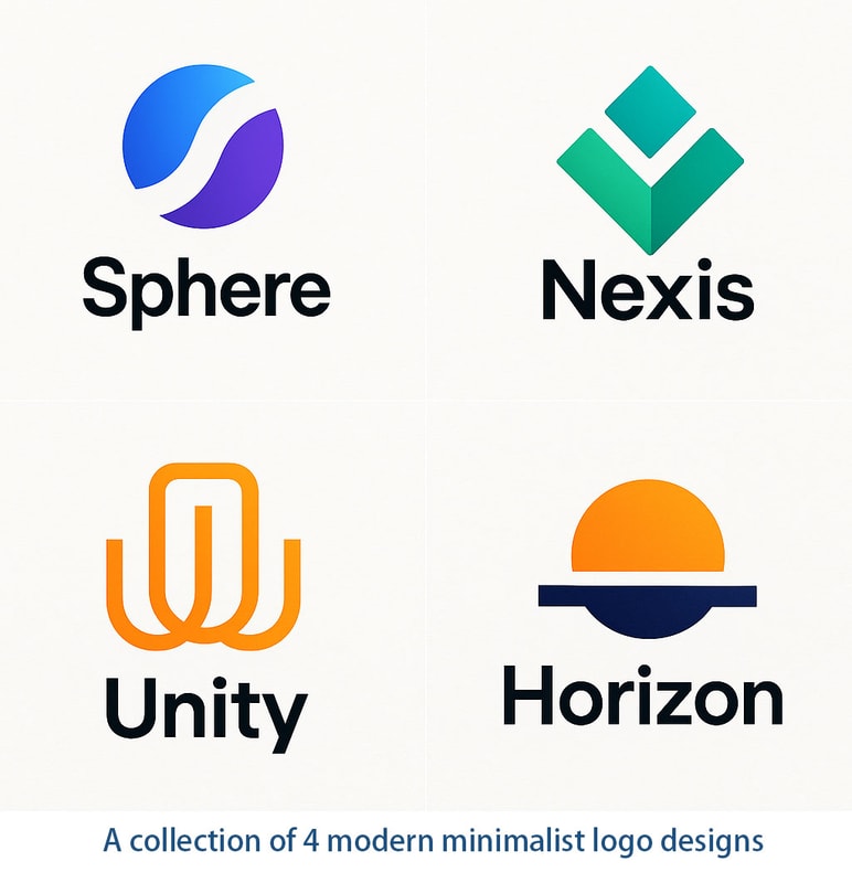 Modern minimalist logo designs